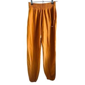 Nike Mustard Orange Sweatpants with Elastic Waist